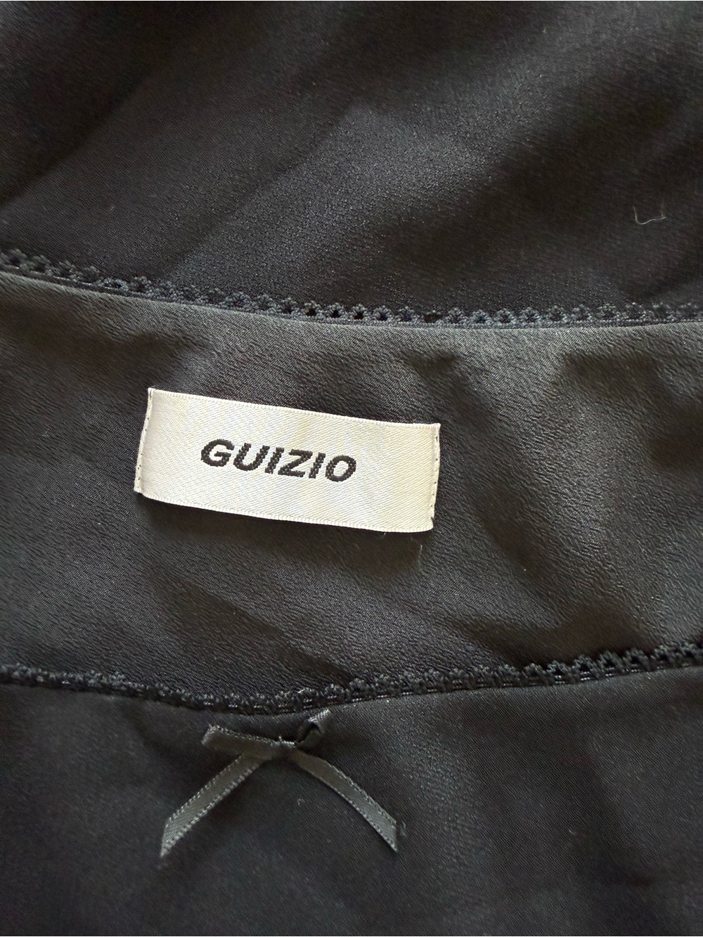 Danielle Guizio Black Midi Slip Skirt - Picture 4 of 4